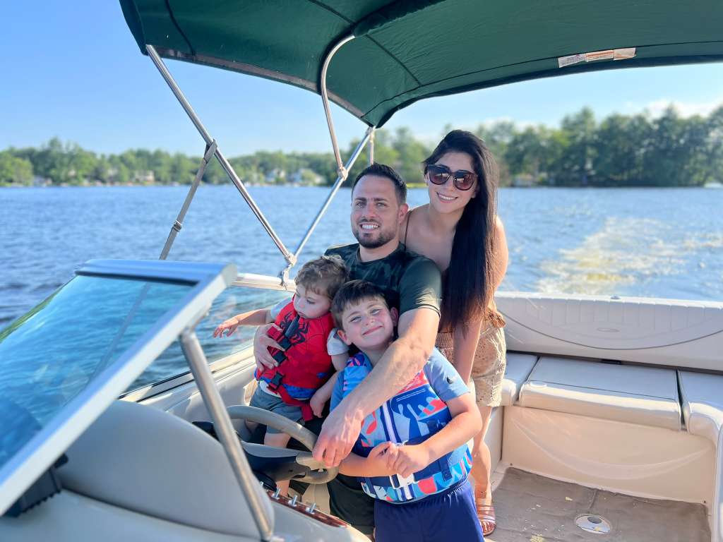 Patricia with her family